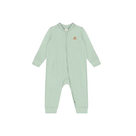 Macacão Bebê em Suedine Premium com Zíper