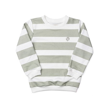 Blusão em Moletom Comfort com Bordado Verde