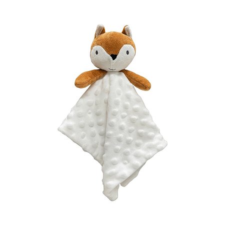 Naninha de Pelúcia para Bebê com Prendedor de Chupeta Raposa