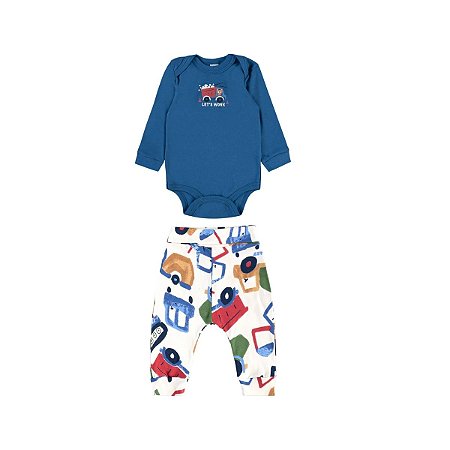 Conjunto Body Manga Longa e Calça Suedine Premium