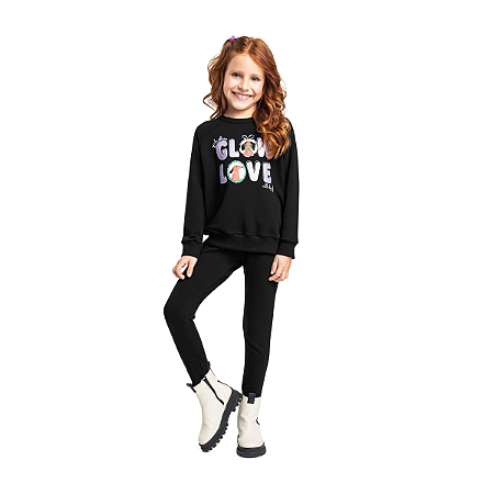 Conjunto Blusão e Legging em Molecotton