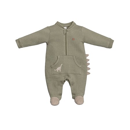 Macacão Longo Zíper Moletinho