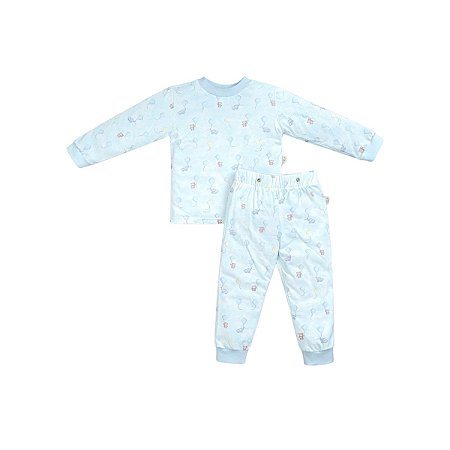 Pijama Longo Estampado Menino