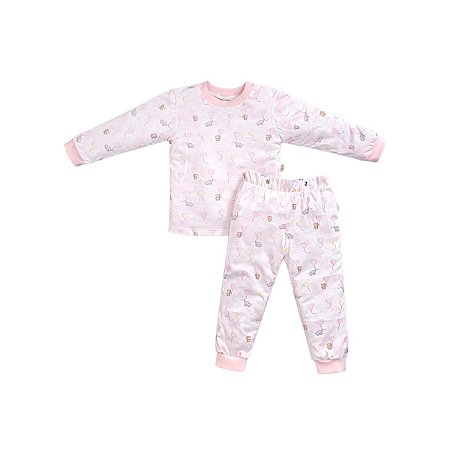 Pijama Longo Estampado Menina