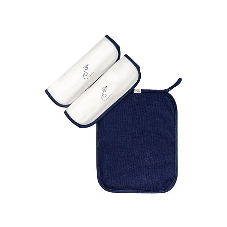 Kit 3 Fraldinhas Boca Lisa Menino