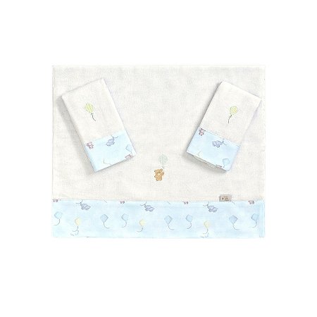 Kit 3 Fraldinhas Ombro/Boca Menino