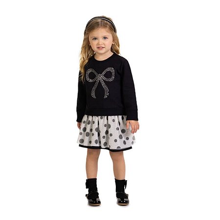 Conjunto Casaco Moletom Leve com Saia Tule Preto