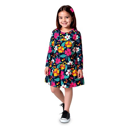 Vestido Meia Malha Azul Marinho