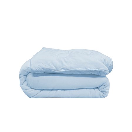 Edredon Marshmallow Solteiro Azul Bebê