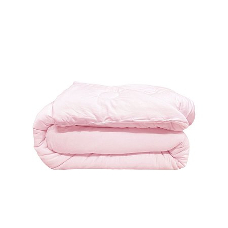 Edredon Marshmallow Solteiro Rosa Bebê
