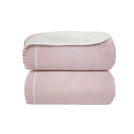 Manta Bebê Moon Frame Rosa Bebê