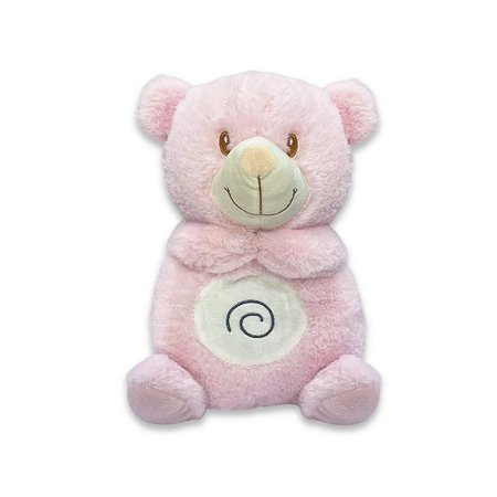 Minha Primeira Pelúcia Musical Urso Rosa
