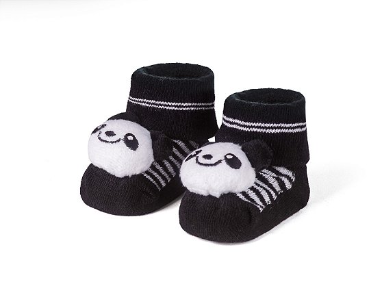 Meia Sapatinho Antiderrapante com Panda