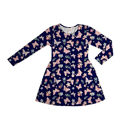 Vestido Estampado Básico Malha Térmica Sublimada