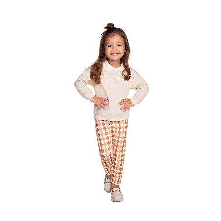 Conjunto Perfect Blusão Moletom Calça Molecotton Sublimado