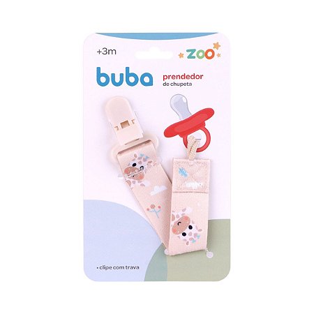 Prendedor de Chupeta Buba Zoo Girafa