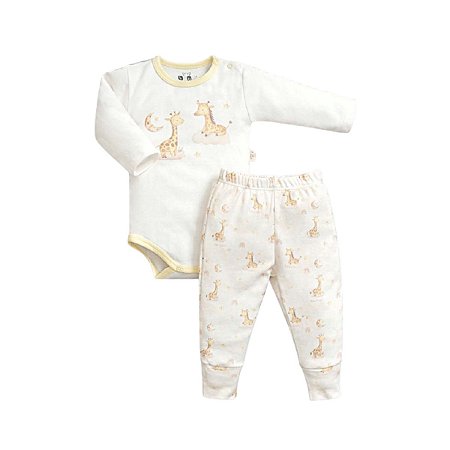 Conjunto Body Manga Longa e Calça com Pé Reversível Unissex
