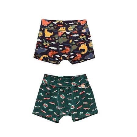 Cueca Boxer Infantil Cotton Upman - Estampas Diversas