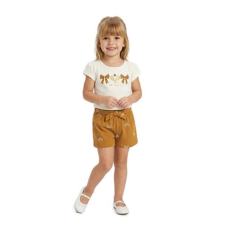 Conjunto Infantil Blusa e Short Estampado