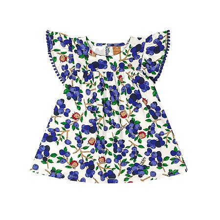 Vestido em Cotton Estampado Cores Diversas