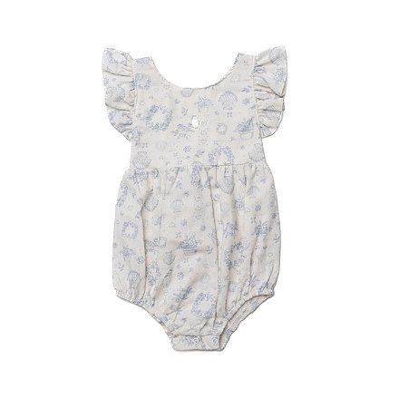 Romper Blue Breeze Creme