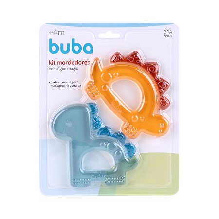 Kit Mordedores com Água Magic Dino Buba