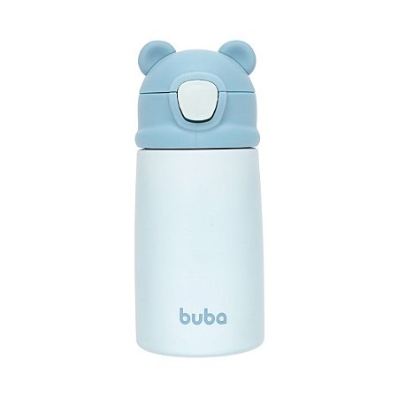 Copo Térmico Parede Dupla Ursinho Azul 320 ml Buba