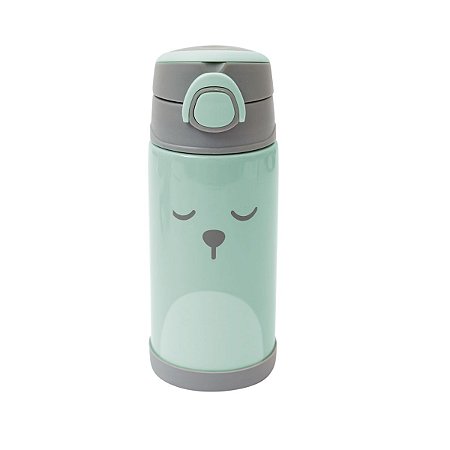 Copo Térmico Parede Dupla Gumy Verde 400 ml Buba