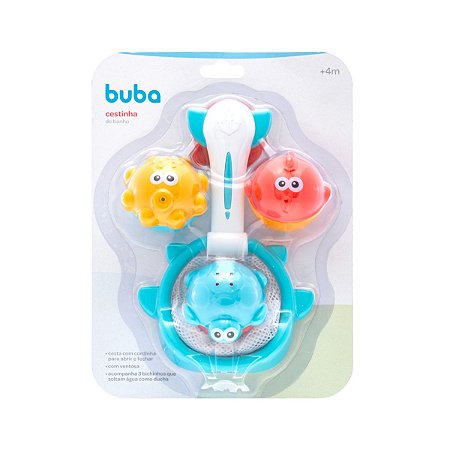 Cestinha de Banho Buba com 3 Bichinhos