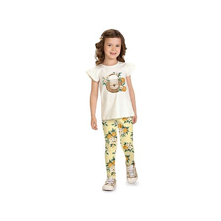 Conjunto Infantil Milon em Cotton Off White