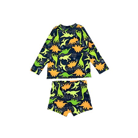 Conjunto Infantil Fofotinhos Neon Print Proteção UV