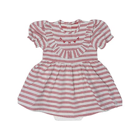 Body Vestido Infantil Grow Up Afection Creme