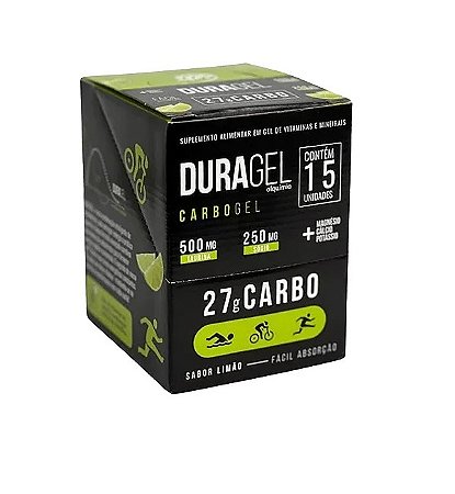 DURAGEL 27G CARBO CX/ 15UN - ALQUIMIA DA SAÚDE