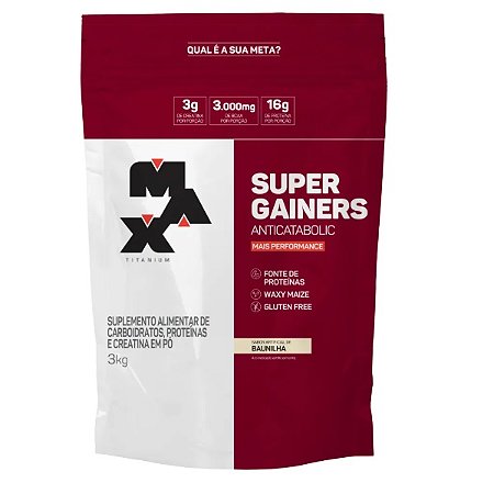 SUPER GAINERS MASS 3KG MAX TITANIUM