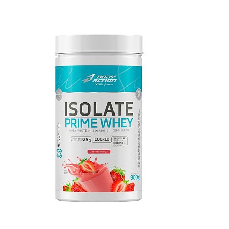 ISOLATE PRIME WHEY 900G MORANGO BODY ACTION