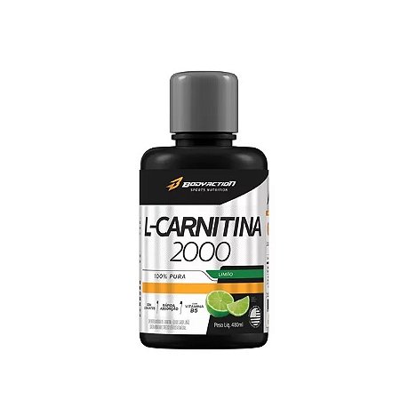 L-CARNITINE PURE 2.000 480ML - LIMÃO - BODY ACTION