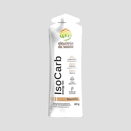ISO CARB ENERGY GEL CX C/ 15UN - ALQUIMIA DA SAUDE