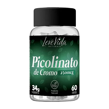 PICOLINATO DE CROMO 60CAPS - LEVE VIDA
