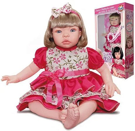 Boneca Baby Kiss Loira - SidNyl