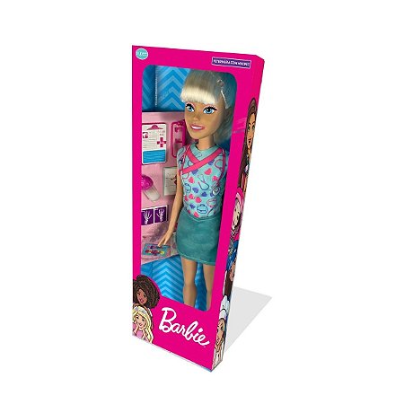 Boneca Barbie Medica Large Doll Profissoes - Pupee