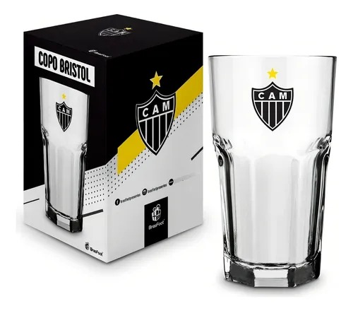 COPO ATLETICO MINEIRO BRISTOL VIDRO 520ML - BRASFOOT