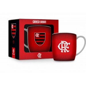 CANECA PORCELANA FLAMENGO 2 URBAN 300ML - BRASFOOT