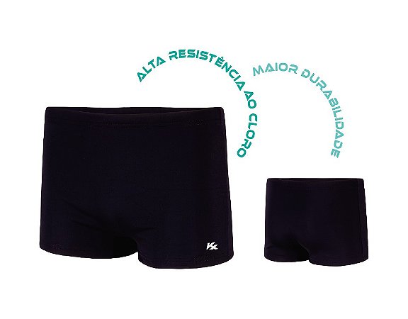 Sunga Natação Boxer Preto Infantil GG - Kanxa