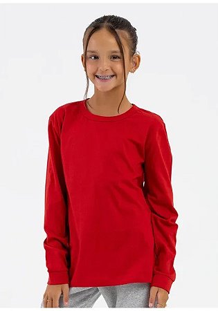 CANISETA MANGA LONGA PROTECTION KIDS T SHIRT VERMELHO G - KANXA