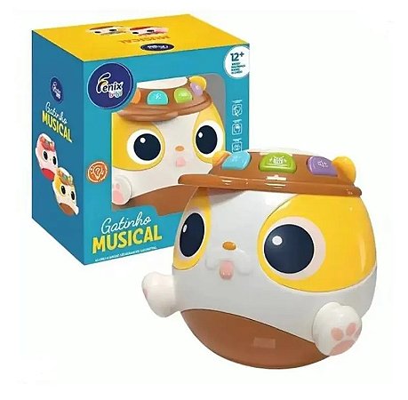 GATINHO MUSICAL AMARELO - FENIX