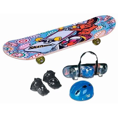SKATE COM ACESSORIOS MENINO SORTIDOS - FENIX