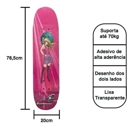 SKATE MENINA RODAS DE SILICONE SORTIDOS - FENIX BRINQUEDOS