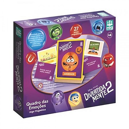 Quadro das Emocoes Divertidamente 2 em MDF - Nig Brinquedos