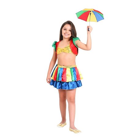 Fantasia Frevo Feminino P - Sulamericana Fantasias