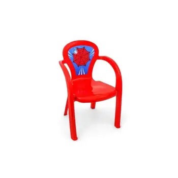 CADEIRA HOMEM ARANHA TEIA DECORADA INFANTIL - USUAL PLASTIC